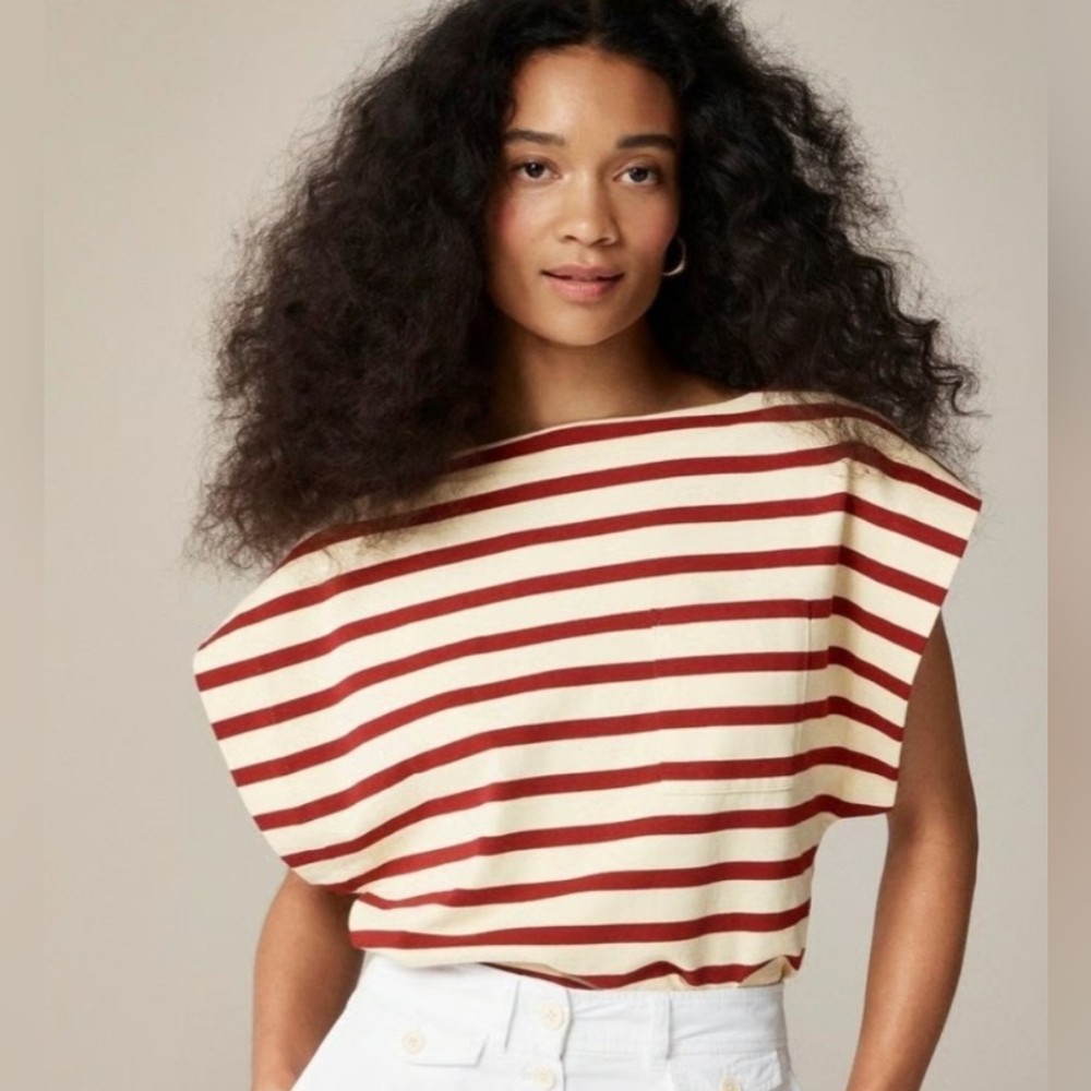 J. Crew Boatneck Muscle Rugby T-shirt